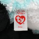 Ty Beanie Boos - Atlas the Blue & White Fox, Medium (9"), Glitter Eyes