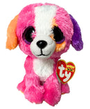 Ty Beanie Boos - Austin the Pink Dog, (6"), Glitter Eyes, Claire's Exclusive