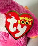 Ty Beanie Boos - Austin the Pink Dog, (6"), Glitter Eyes, Claire's Exclusive