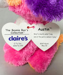 Ty Beanie Boos - Austin the Pink Dog, (6"), Glitter Eyes, Claire's Exclusive