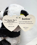 Ty Beanie Boos - Bamboo the Panda Bear (2011 Tags), Regular (6"), Solid Eyes