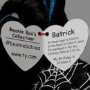 Ty Beanie Boos - Batrick the Bat, Glitter Eyes,