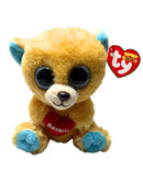 Ty Beanie Boos - Bavaria the Golden Teddy Bear, (6"), Glitter Eyes, Europe
