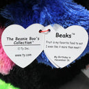 Ty Beanie Boos - Beaks the Colorful Toucan, Medium (9"), Glitter Eyes