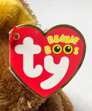 Ty Beanie Boos - Berlin the Tan Teddy Bear, (5"), Glitter Eyes, Europe