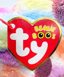 Ty Beanie Boos - Bloomy the Bunny, Medium, Glitter Eyes