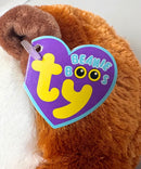 Ty Beanie Boos - Bongo the Gibbon Monkey, Medium (8"), Solid Eyes