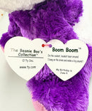 Ty Beanie Boos - Boom Boom the Panda Bear, Medium, Glitter Eyes, Medium size
