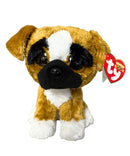Ty Beanie Boos - Brutus the Boxer, (6"), Glitter Eyes