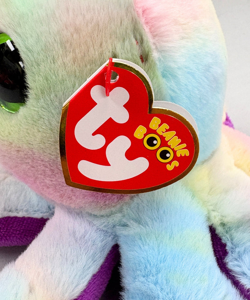 Ty Beanie Boos - Bubbles the Octopus, Glitter Eyes