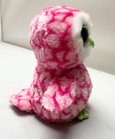 Ty Beanie Boos - Bubbly the Pink Owl, (6"), Glitter Eyes, Claire's Exclusive