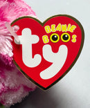 Ty Beanie Boos - Bubbly the Pink Owl, (6"), Glitter Eyes, Claire's Exclusive