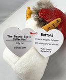 Ty Beanie Boos - Buttons the Snowman, Glitter Eyes, Christmas holidays, Winter