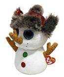 Ty Beanie Boos - Buttons the Snowman, Medium (10.5"), Glitter Eyes