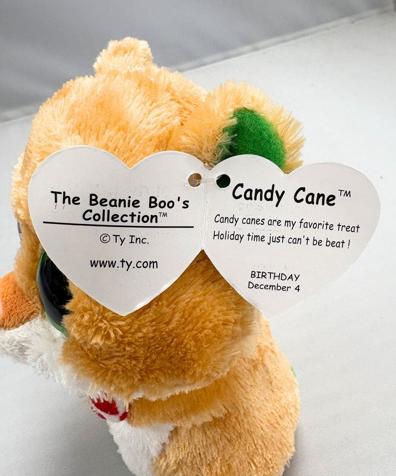Ty Beanie Boos - Candy Cane the Mouse, Glitter Eyes, Winter holidays, Christmas