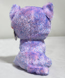Ty Beanie Boos - Cassidy the Pink & Blue Cat, Glitter Eyes