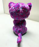 Ty Beanie Boos - Charlotte the Fuchsia Cat, (6"), Glitter Eyes, Claire's Exclusive