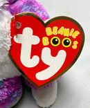 Ty Beanie Boos - Charlotte the Fuchsia Cat, (6"), Glitter Eyes, Claire's Exclusive