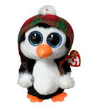 Ty Beanie Boos - Cheer the Christmas Penguin, (6"), Glitter Eyes