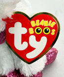 Ty Beanie Boos - Cherie the Unicorn, Glitter Eyes, Valentines Day