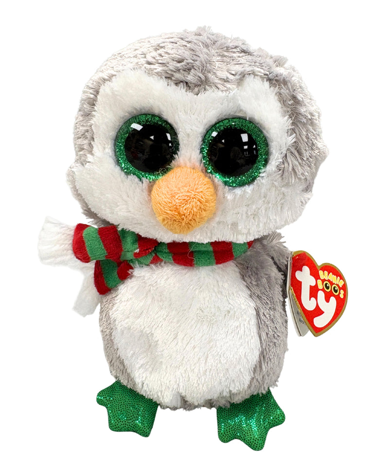 Ty Beanie Boos - Chilly the Penguin, Glitter Eyes, Claire's, Winter