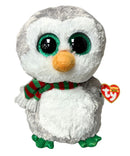 Ty Beanie Boos - Chilly the Christmas Penguin, Medium (9"), Glitter Eyes, Claire's Exclusive