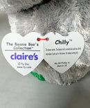 Ty Beanie Boos - Chilly the Christmas Penguin, Medium (9"), Glitter Eyes, Claire's Exclusive