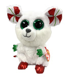 Ty Beanie Boos - Chimney the Mouse, Glitter Eyes, Christmas