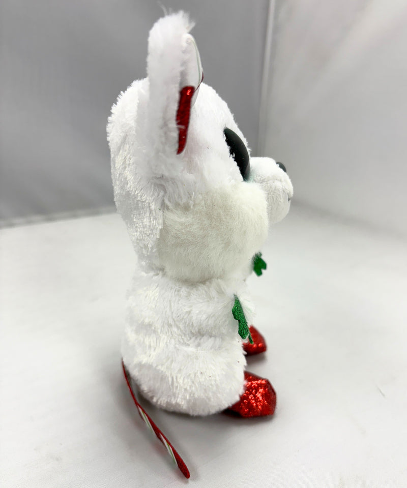 Ty Beanie Boos - Chimney the Mouse, Glitter Eyes, Christmas