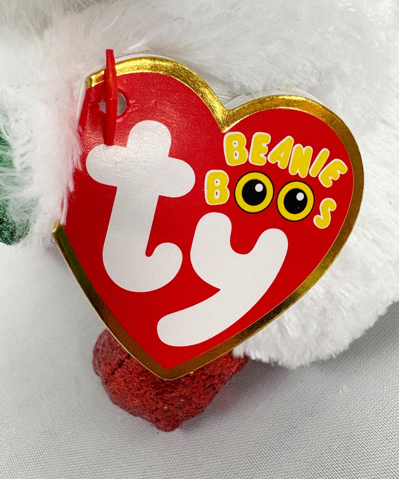 Ty Beanie Boos - Chimney the Mouse, Glitter Eyes, Christmas