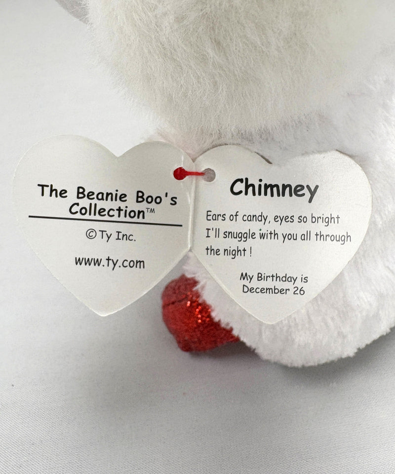 Ty Beanie Boos - Chimney the Mouse, Glitter Eyes, Christmas