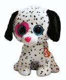 Ty Beanie Boos - Chloe the Pink Heart Dalmatian, Large (16"), Glitter Eyes, Justice Stores
