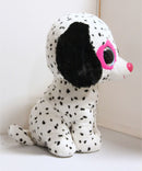 Ty Beanie Boos - Chloe the Pink Heart Dalmatian, Large (16"), Glitter Eyes, Justice Stores