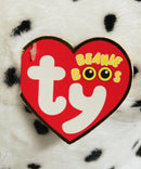 Ty Beanie Boos - Chloe the Pink Heart Dalmatian, Large (16"), Glitter Eyes, Justice Stores