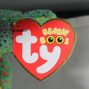 Ty Beanie Boos - Cinder the Green and Purple Dragon, Medium (9"), Glitter Eyes
