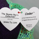 Ty Beanie Boos - Cinder the Green and Purple Dragon, Medium (9"), Glitter Eyes