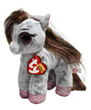 Ty Beanie Boos - Cinnamon the Gray Pony, Glitter Eyes
