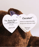 Ty Beanie Boos - Coconut the Brown Monkey, Large (16"), Glitter Eyes