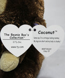 Ty Beanie Boos - Coconut the Monkey, Solid Eyes