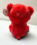 Ty Beanie Boos - Cologne the Red Teddy Bear, Regular (6"), Glitter Eyes, Germany Exclusive