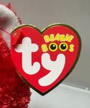 Ty Beanie Boos - Cologne the Red Teddy Bear, Regular (6"), Glitter Eyes, Germany Exclusive
