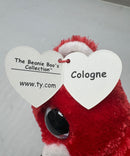 Ty Beanie Boos - Cologne the Red Teddy Bear, Regular (6"), Glitter Eyes, Germany Exclusive