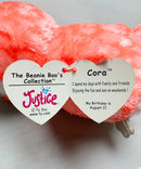 Ty Beanie Boos - Cora the Orange Owl, (6"), Glitter Eyes, Justice Stores