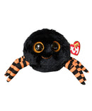 Ty Beanie Boos - Crawly the Black Spider, (4"), Glitter Eyes, Halloween
