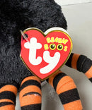 Ty Beanie Boos - Crawly the Black Spider, (4"), Glitter Eyes, Halloween