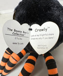Ty Beanie Boos - Crawly the Black Spider, (4"), Glitter Eyes, Halloween