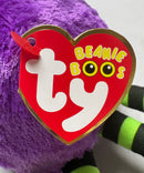 Ty Beanie Boos - Crawly the Purple Spider, (4"), Glitter Eyes, Halloween