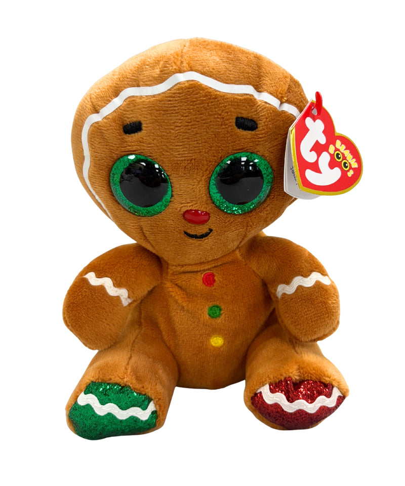 Ty Beanie Boos - Crumble the Gingerbread Man, Glitter Eyes