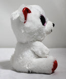 Ty Beanie Boos- Cuddly Bear the Valentine's Day Teddy Bear, Glitter Eyes