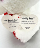 Ty Beanie Boos - Cuddly Bear the Teddy Bear, Medium, Glitter Eyes, Valentine's Day, Medium size
